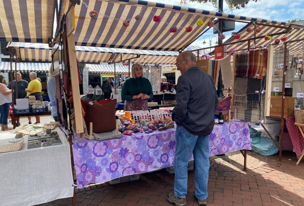 May's Wonderfully Woven market stall